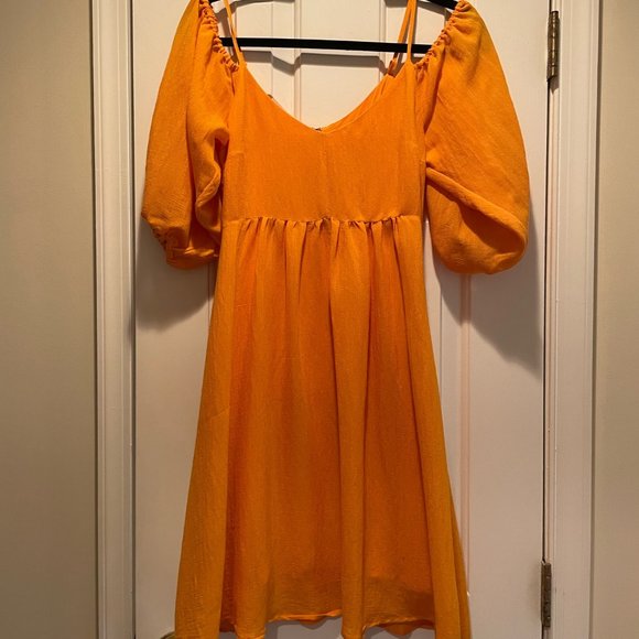 Anthropologie Dresses Moulinette Soeurs Orange Dress - Picture 2 of 5